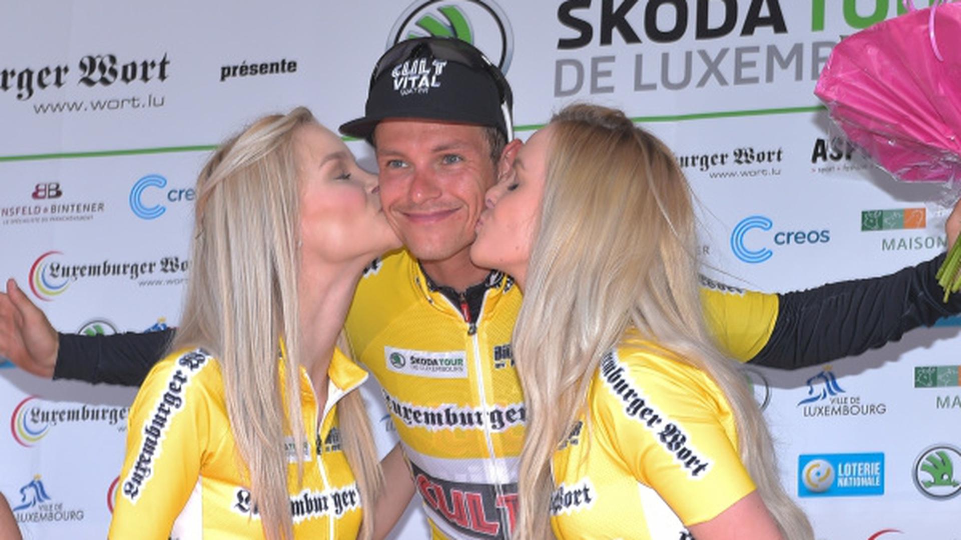 Linus Gerdemann (D/Cult Energy Pro Cycling) führt die Gesamtwertung an - Tour de Luxembourg 2015 - 2. Etappe - Ell-Walferdingen - Foto: Serge Waldbillig