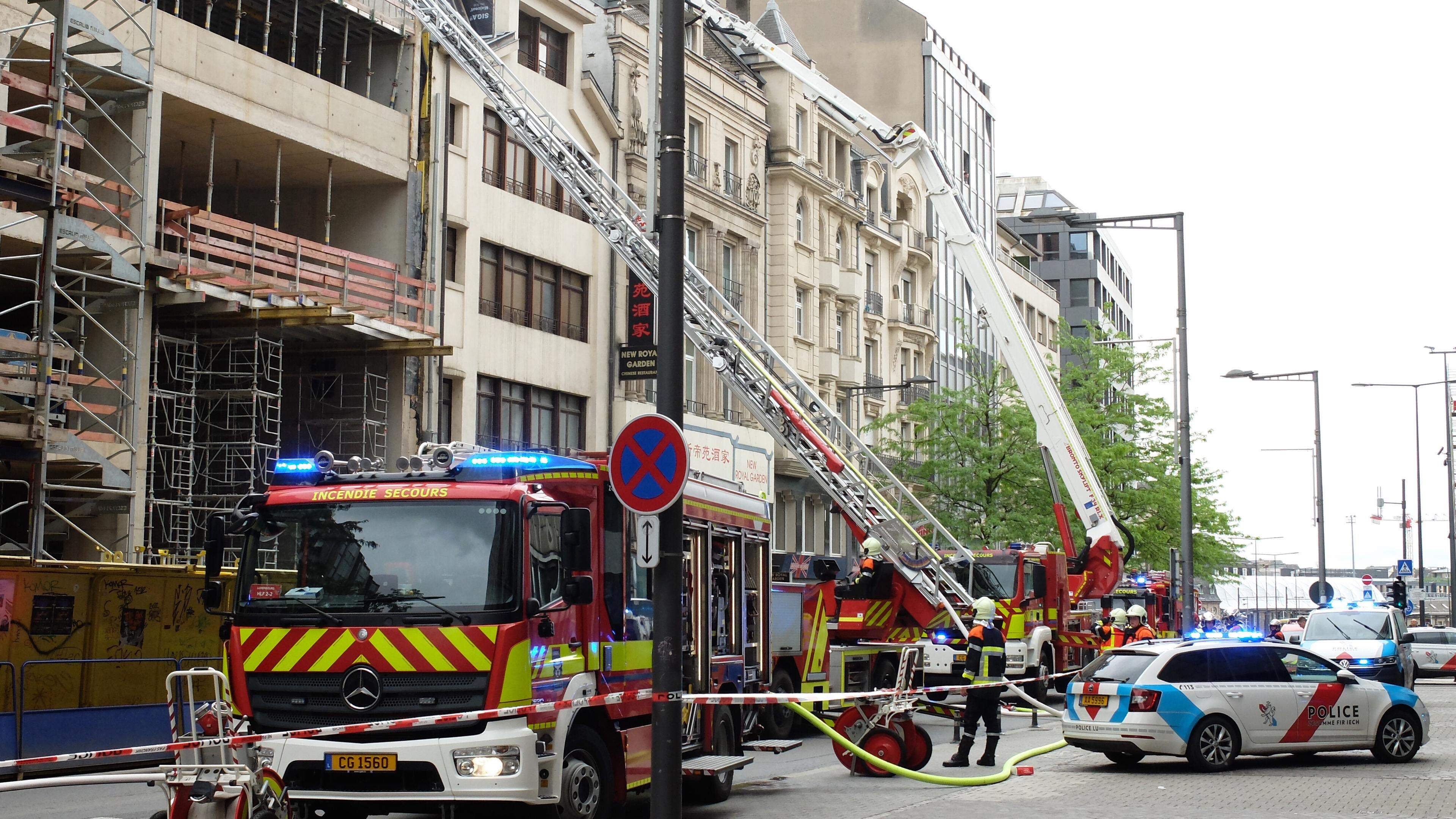 L’avenue de la Gare a été en partie bouclée suite à un incendie.